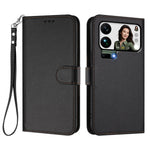 For Xiaomi 17 Pro Max Leather Case Wallet Stand Phone Cover with Wrist Strap
