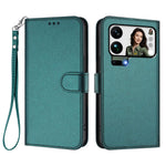 For Xiaomi 17 Pro Max Leather Case Wallet Stand Phone Cover with Wrist Strap