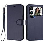 For Xiaomi 17 Pro Max Leather Case Wallet Stand Phone Cover with Wrist Strap
