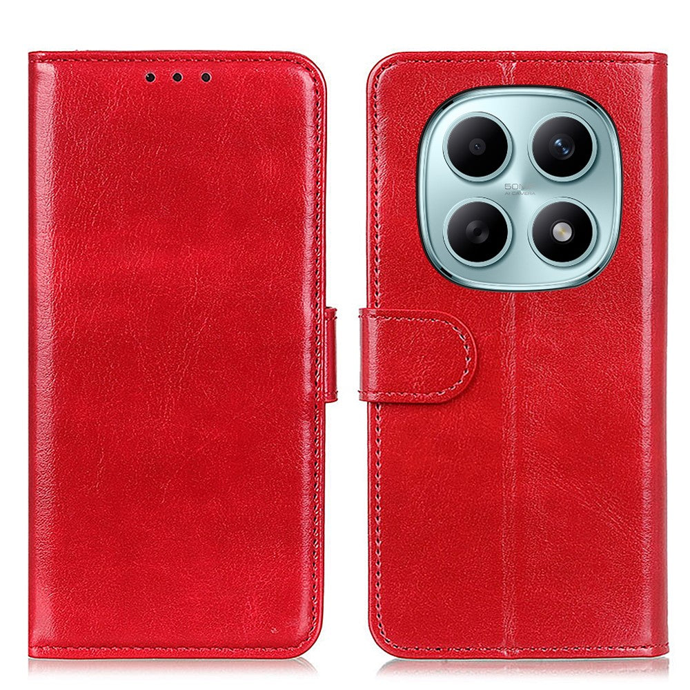 For Xiaomi Poco M8 5G / Redmi Note 15 5G (Global) Case Crazy Horse Texture PU Leather Phone Stand Cover
