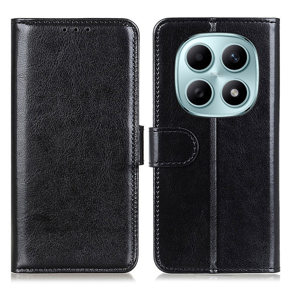 For Xiaomi Poco M8 5G / Redmi Note 15 5G (Global) Case Crazy Horse Texture PU Leather Phone Stand Cover
