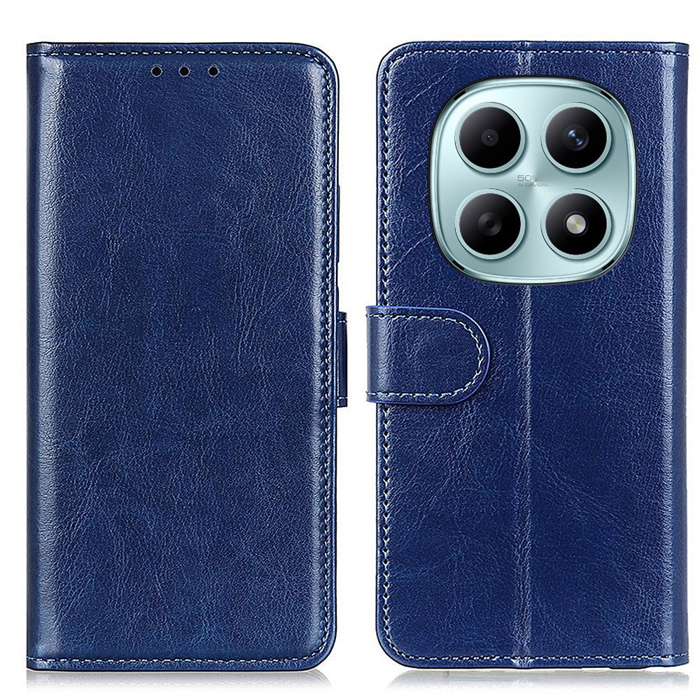 For Xiaomi Poco M8 5G / Redmi Note 15 5G (Global) Case Crazy Horse Texture PU Leather Phone Stand Cover
