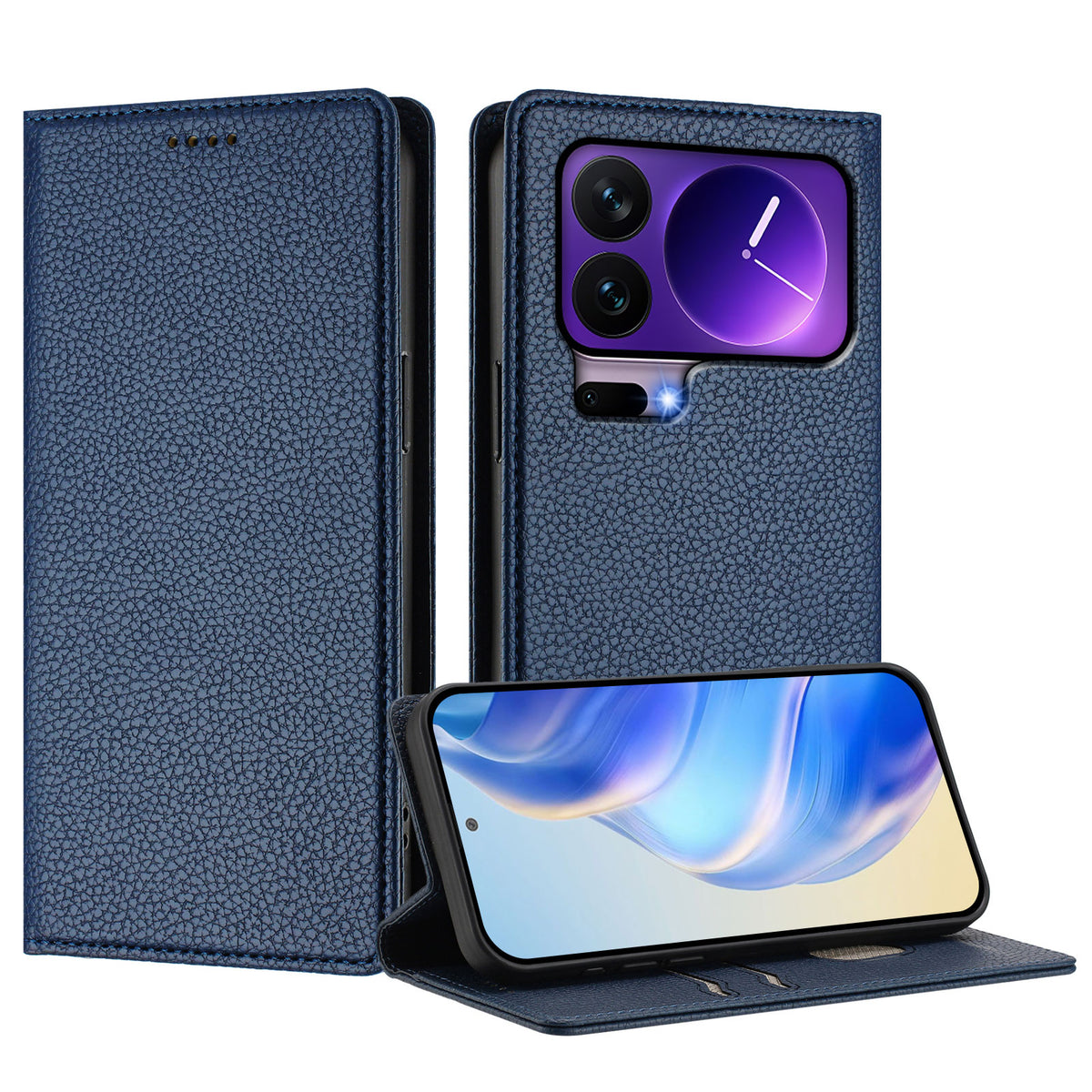 For Xiaomi 17 Pro Wallet Case RFID Blocking Litchi Texture Leather Mobile Cover