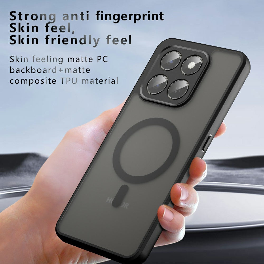 Matte etui til Honor 400 Smart 5G / 4G / X7d 4G TPU + PC Skin Touch telefoncover magnetisk etui