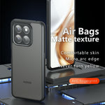 Matte Case for Honor 400 Smart 5G / 4G / X7d 4G Skin-Touch TPU + PC Phone Shell, Transparent Black