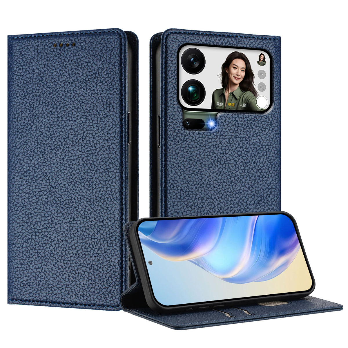 For Xiaomi 17 Pro Max Wallet Case RFID Blocking Litchi Texture Leather Mobile Cover