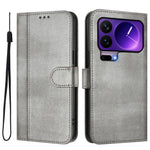 For Xiaomi 17 Pro Cases Wallet Stand Retro Texture Leather Phone Cover with Lanyard