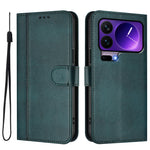 For Xiaomi 17 Pro Cases Wallet Stand Retro Texture Leather Phone Cover with Lanyard