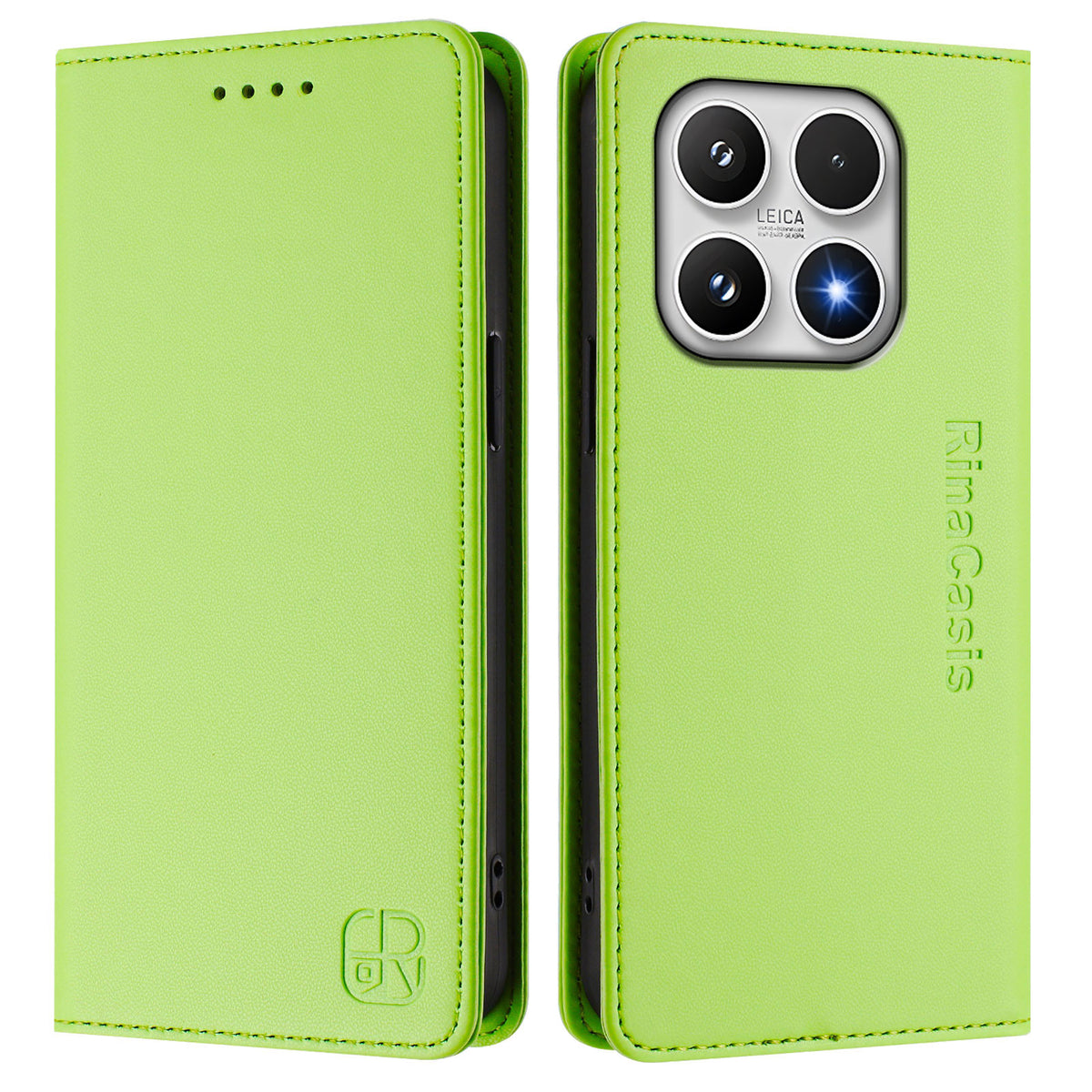 For Xiaomi 17 Leather Case RINACASIS RC01 Phone Cover with RFID Blocking Wallet Stand