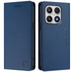 For Xiaomi 17 Leather Case RINACASIS RC01 Phone Cover with RFID Blocking Wallet Stand