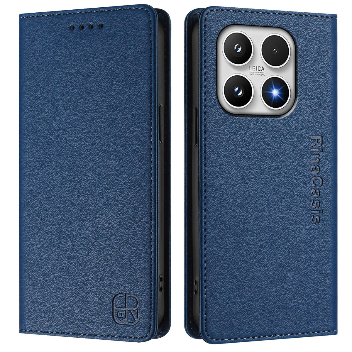 For Xiaomi 17 Leather Case RINACASIS RC01 Phone Cover with RFID Blocking Wallet Stand