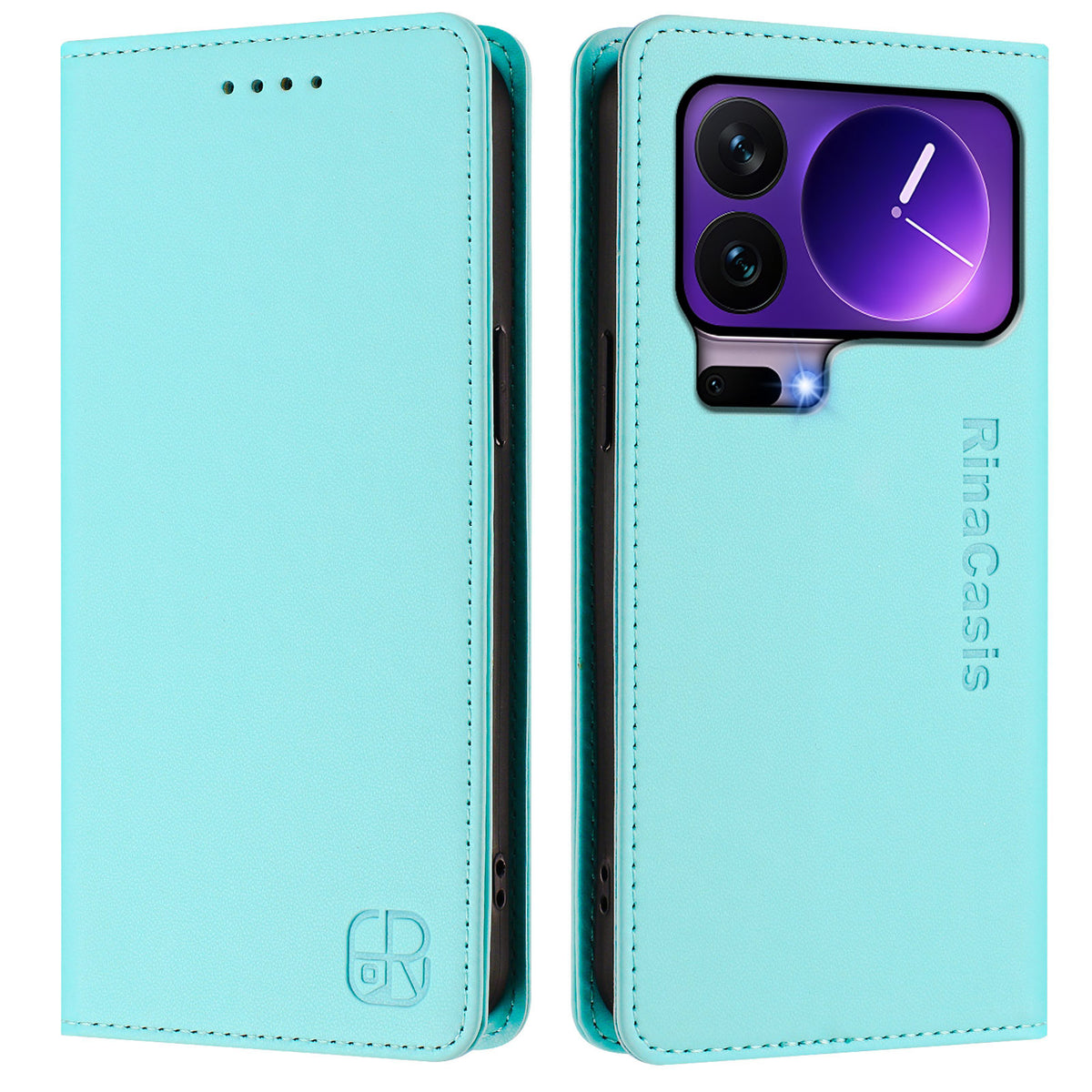Läderfodral för Xiaomi 17 Pro RINACASIS RC01 mobilfodral med RFID-blockerande plånboksställ