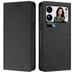 Läderfodral för Xiaomi 17 Pro Max RINACASIS RC01 mobilfodral med RFID-blockerande plånboksställ