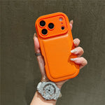 For iPhone 17 Pro Case Round Hole Shockproof PU + TPU Phone Back Cover