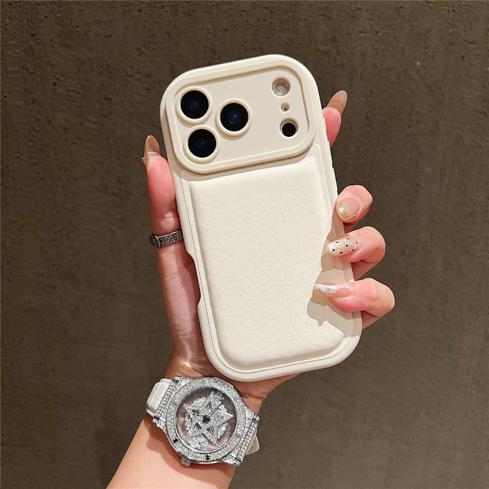 For iPhone 17 Pro Case Round Hole Shockproof PU + TPU Phone Back Cover