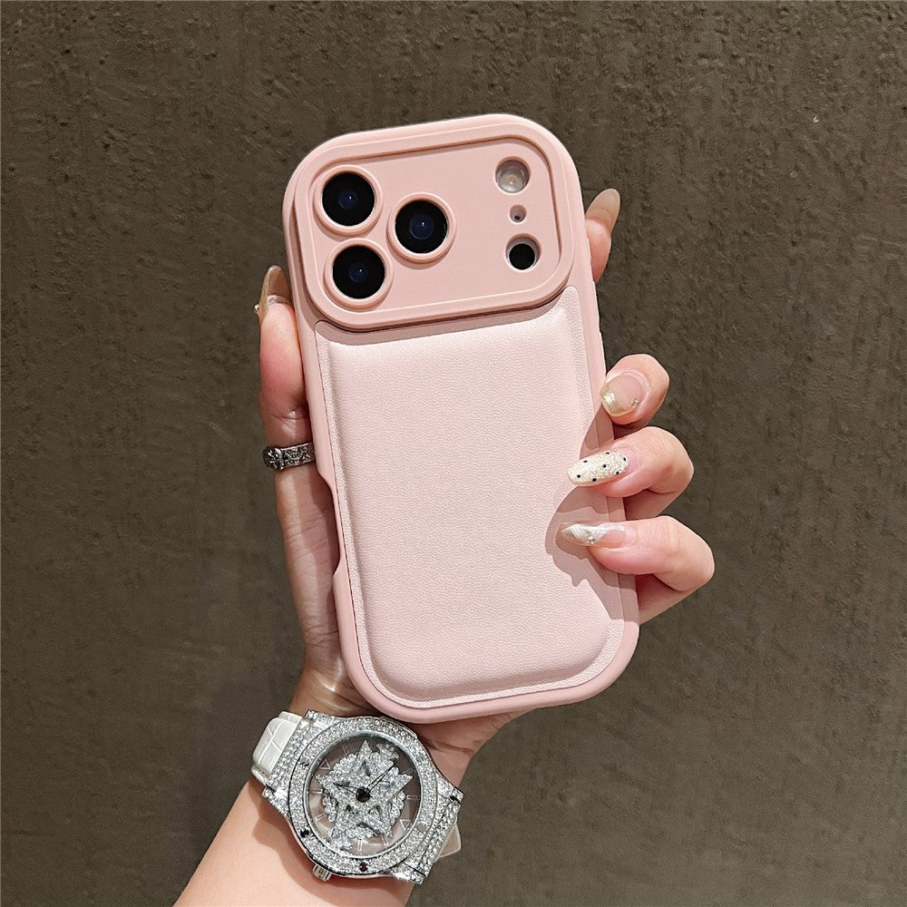 Til iPhone 17 Pro cover, rundt hul, stødsikkert PU + TPU telefonbagcover