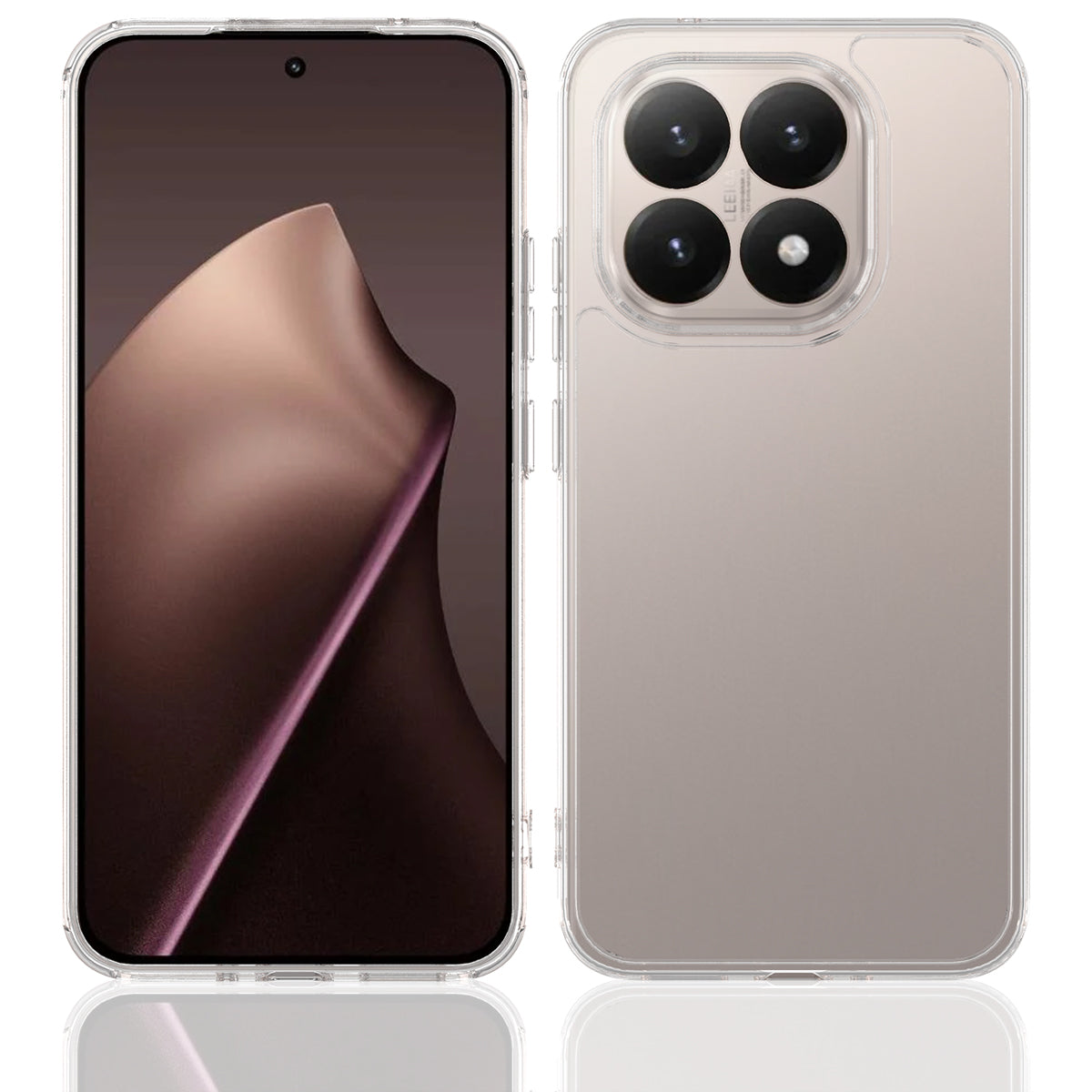 For Xiaomi 15T Clear Phone Case TPU+Acrylic Shockproof Phone Back Cover