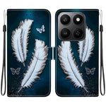For Honor 400 Smart 5G / 4G / X7d 4G Cover, Mønsterprintet Flip Wallet Telefoncover i Læder med Snor