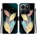 For Honor 400 Smart 5G / 4G / X7d 4G Cover, Mønsterprintet Flip Wallet Telefoncover i Læder med Snor