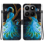 For Honor 400 Smart 5G / 4G / X7d 4G Cover, Mønsterprintet Flip Wallet Telefoncover i Læder med Snor
