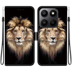 Til Honor 400 Smart 5G / 4G / X7d 4G cover med mønstertryk, læder-flip-pung-telefoncover med snor