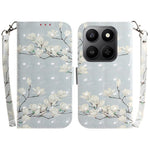 For Honor 400 Smart 5G / 4G / X7d 4G Case Pattern Printing Leather Wallet Phone Cover with Wrist Strap