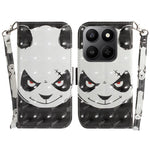 For Honor 400 Smart 5G / 4G / X7d 4G Cover med mønsterprint, læderpung og håndrem