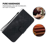 Til Honor 400 Smart 5G / 4G / X7d 4G Stand-etui med 7-formet mønsterpræget lædertelefoncover med rem
