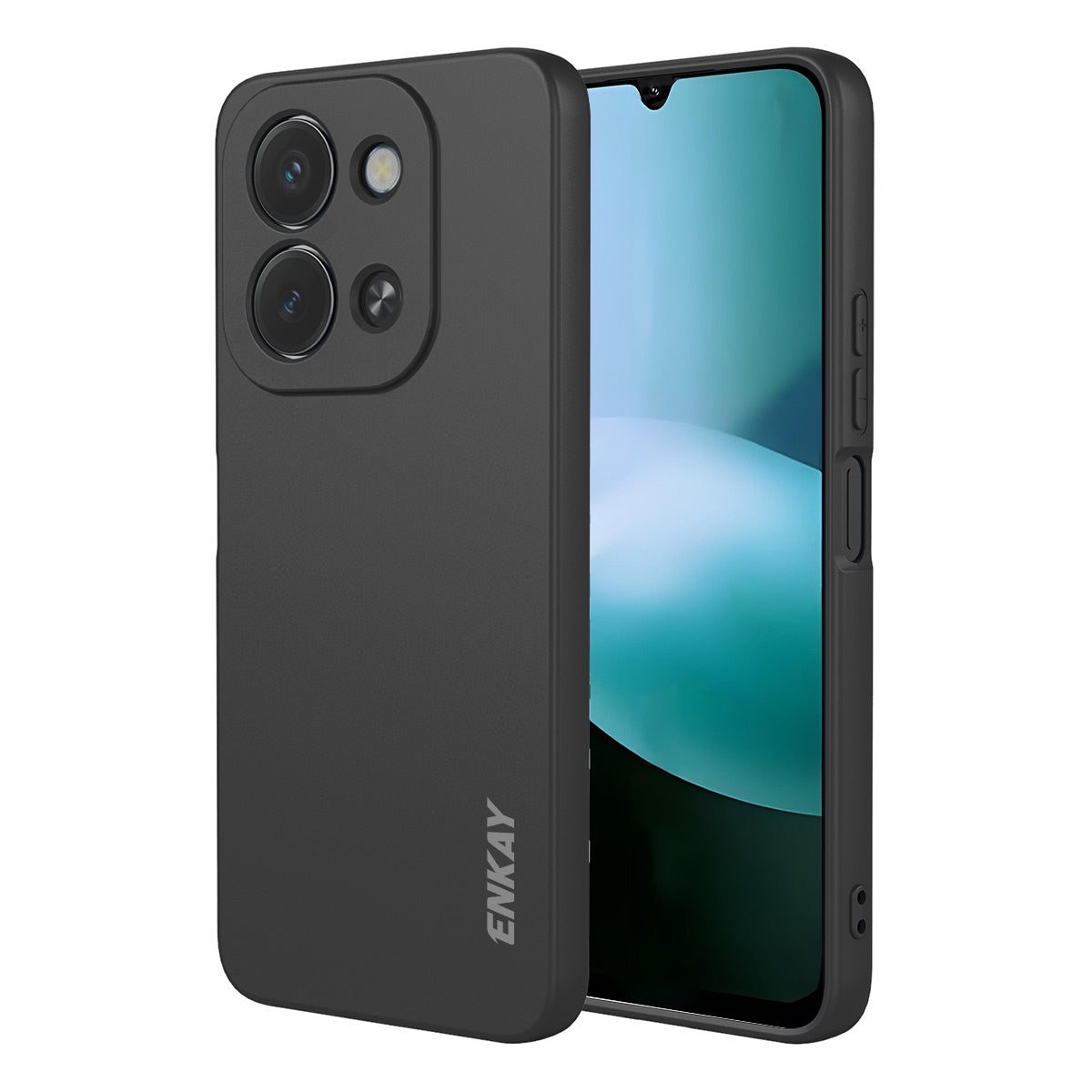 ENKAY HAT PRINCE-silikoneetui til Xiaomi Redmi 15C 5G (EU) (173mm) / Xiaomi Redmi 15C 4G (EU) (173mm), lige kant, bagsideetui til mobiltelefon