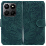 For Honor 400 Smart 5G / 4G / X7d 4G Case Tiger Imprint Leather Wallet Phone Cover