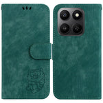 For Honor 400 Smart 5G / 4G / X7d 4G Pung Etui Tigerpræget Læder Stødsikkert Telefoncover med Håndrem