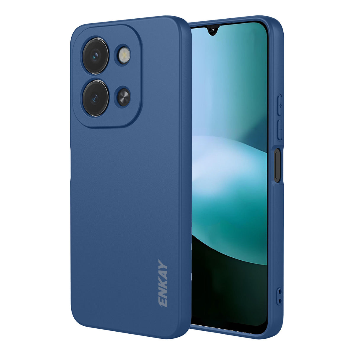 ENKAY HAT PRINCE För Xiaomi Redmi 15C 4G (Global) (171mm) / Xiaomi Poco C85 4G (171mm) Silikonskal Rak Kant Mobilmobil Baksida