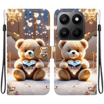 For Honor 400 Smart 5G / 4G / X7d 4G Leather Case Stand Wallet Pattern Printing Phone Cover with Wrist Strap