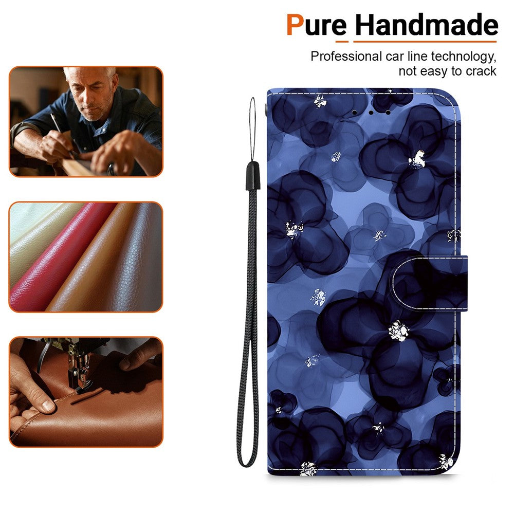 For Honor 400 Smart 5G / 4G / X7d 4G Pung Etui med Mønsterprint og Strop