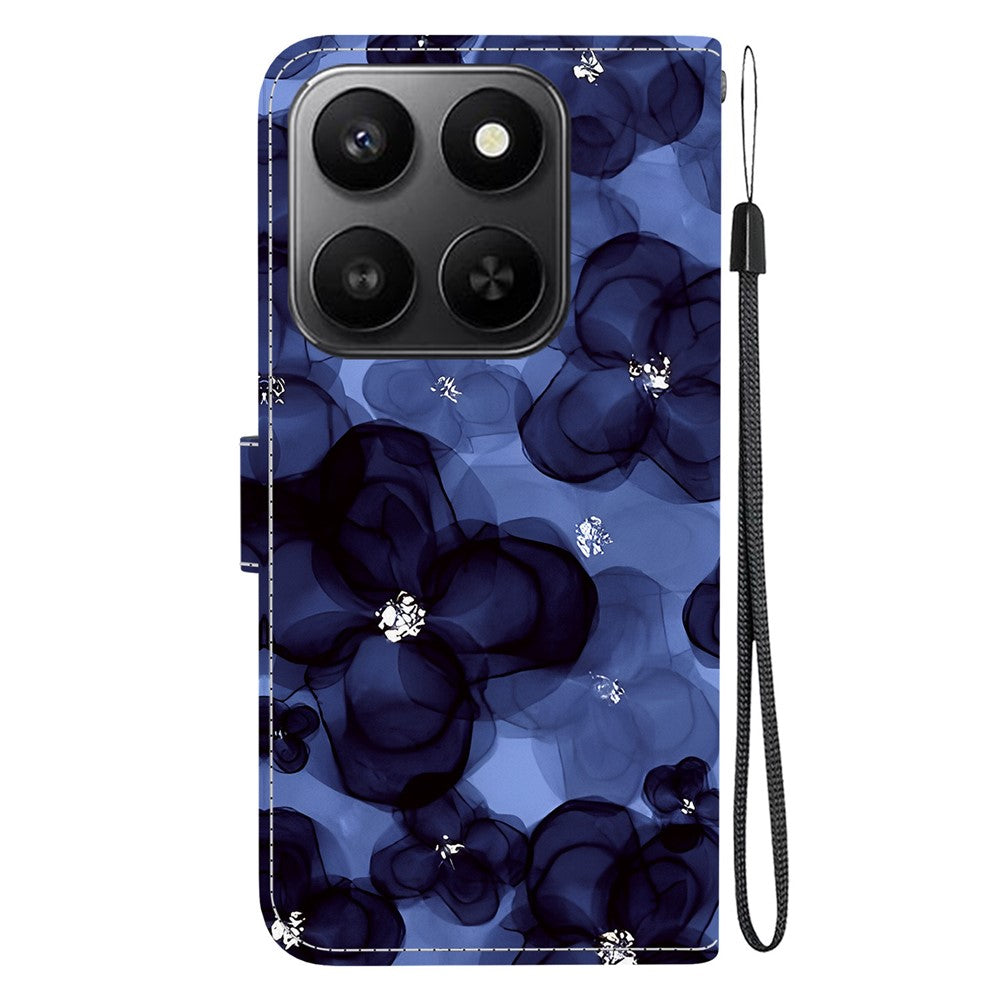 For Honor 400 Smart 5G / 4G / X7d 4G Pung Etui med Mønsterprint og Strop