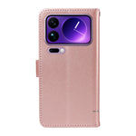 For Xiaomi 17 Pro Max Case Cat Pattern Imprint Leather Phone Cover with Wrist Strap