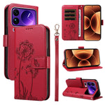 For Xiaomi 17 Pro Max Leather Wallet Case with Strap Dandelion Imprint Phone Stand Cover
