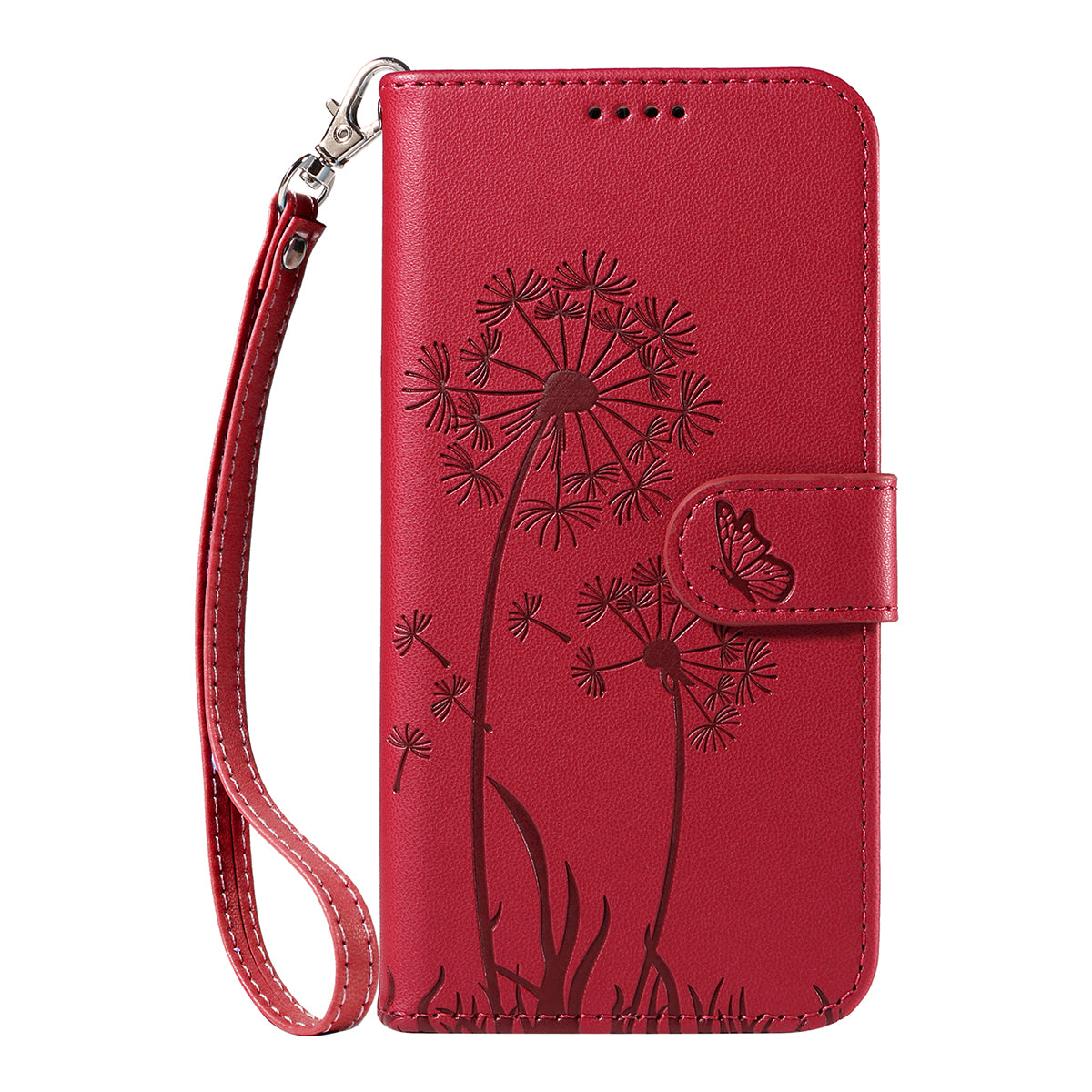 For Xiaomi 17 Pro Max Leather Wallet Case with Strap Dandelion Imprint Phone Stand Cover