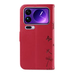 For Xiaomi 17 Pro Max Leather Wallet Case with Strap Dandelion Imprint Phone Stand Cover