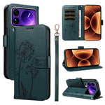 For Xiaomi 17 Pro Max Leather Wallet Case with Strap Dandelion Imprint Phone Stand Cover