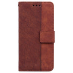 For Oppo F31 Pro+ 5G  /  A6 GT 5G Case Geometry Pattern Leather Wallet Phone Cover with Wrist Strap
