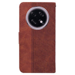 For Oppo F31 Pro+ 5G  /  A6 GT 5G Case Geometry Pattern Leather Wallet Phone Cover with Wrist Strap