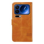 For Xiaomi 17 Pro Wallet Case T-Shape Lines Leather Phone Cover Stand