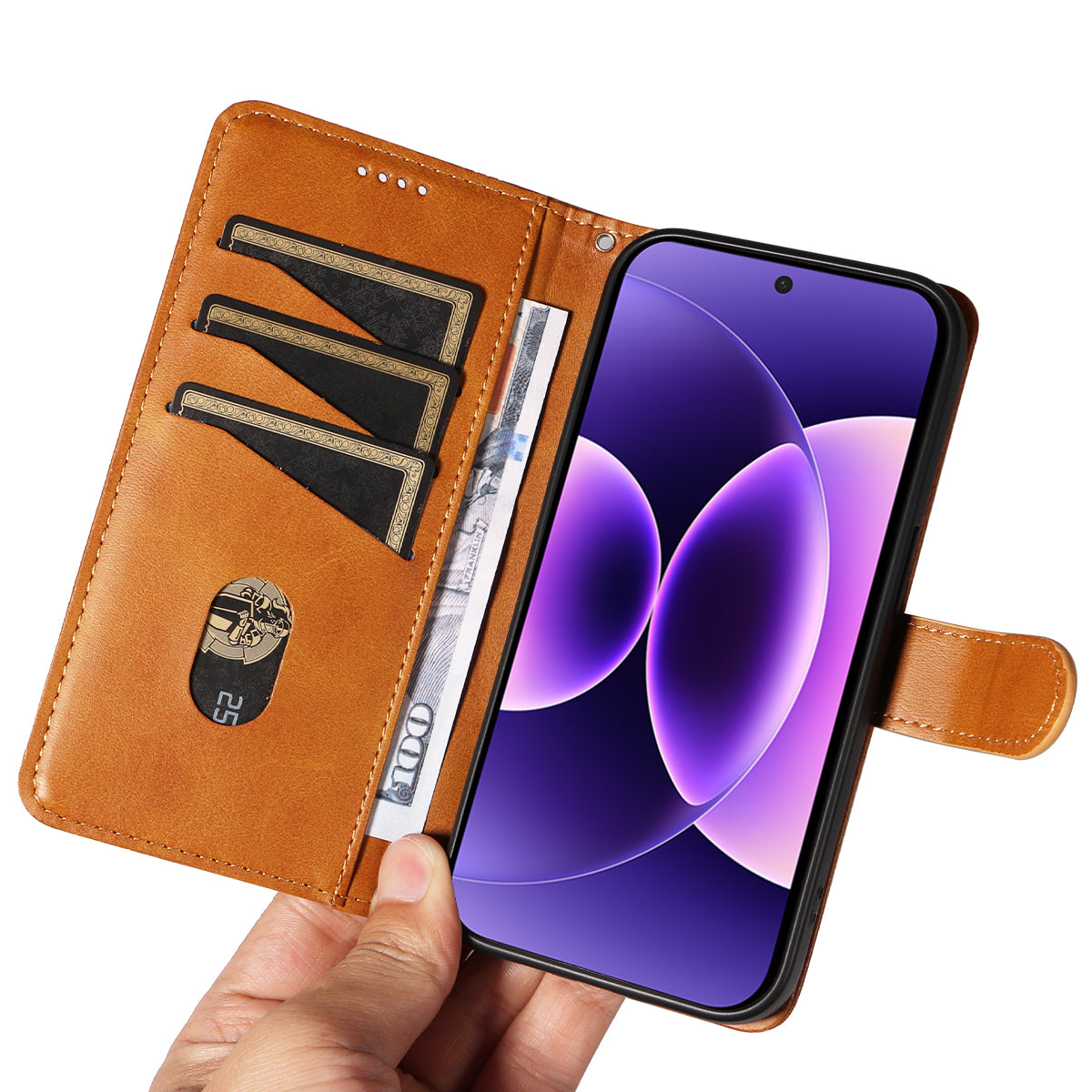 For Xiaomi 17 Pro Wallet Case T-Shape Lines Leather Phone Cover Stand