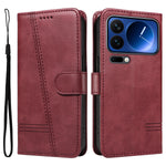 For Xiaomi 17 Pro Wallet Case T-Shape Lines Leather Phone Cover Stand