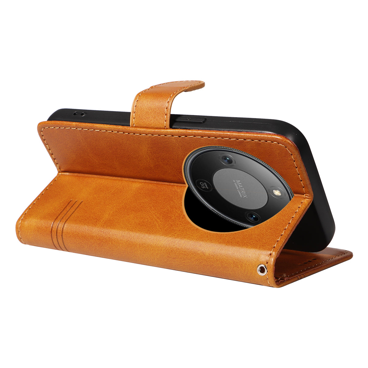 For Honor Magic8 Lite 5G / X9d 5G / X70 5G Wallet Case T-Shape Lines Leather Phone Cover Stand