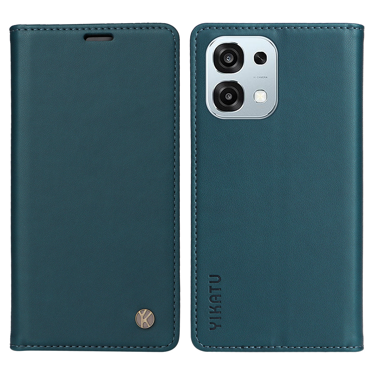 YIKATU PU-lædermobilcover med magnetisk lukning til Oppo F31 5G / Oppo A6 Pro 5G