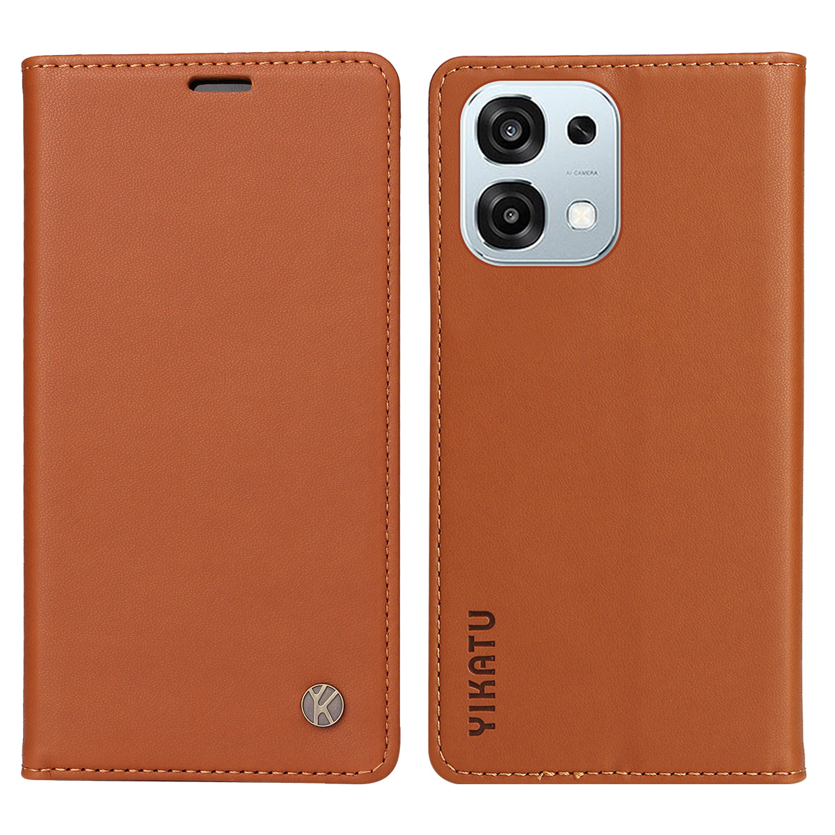 YIKATU PU-lædermobilcover med magnetisk lukning til Oppo F31 5G / Oppo A6 Pro 5G
