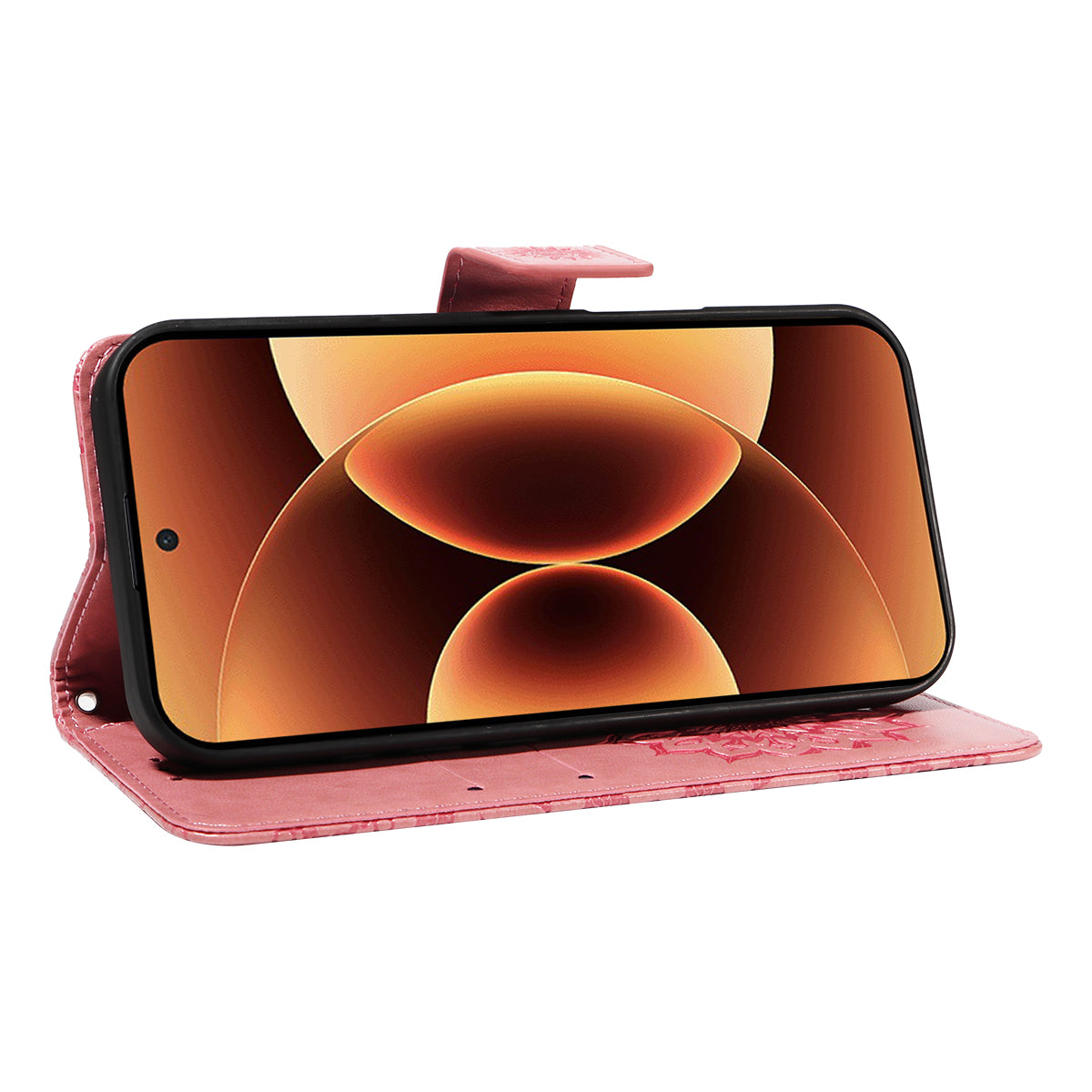 Xiaomi 17 Pro Max Läderplånboksfodral med solrostryck mobilfodral