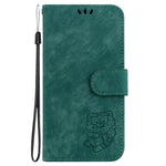 For Oppo F31 Pro+ 5G  /  A6 GT 5G Wallet Case Tiger Imprint Leather Shockproof Phone Cover with Wrist Strap